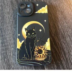 Halloween Black Cat Moon iPhone 14 Case NEW